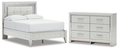 Hoover Furniture Outlet - Ashley Furniture - Zyniden Full Panel Bed and Dresser - Full Panel Bed and Dresser - B2114B27