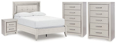 Hoover Furniture Outlet - Ashley Furniture - Zyniden Full Panel Bed, 2 Chests and Nightstand - Full Panel Bed, 2 Chests and Nightstand - B2114B26