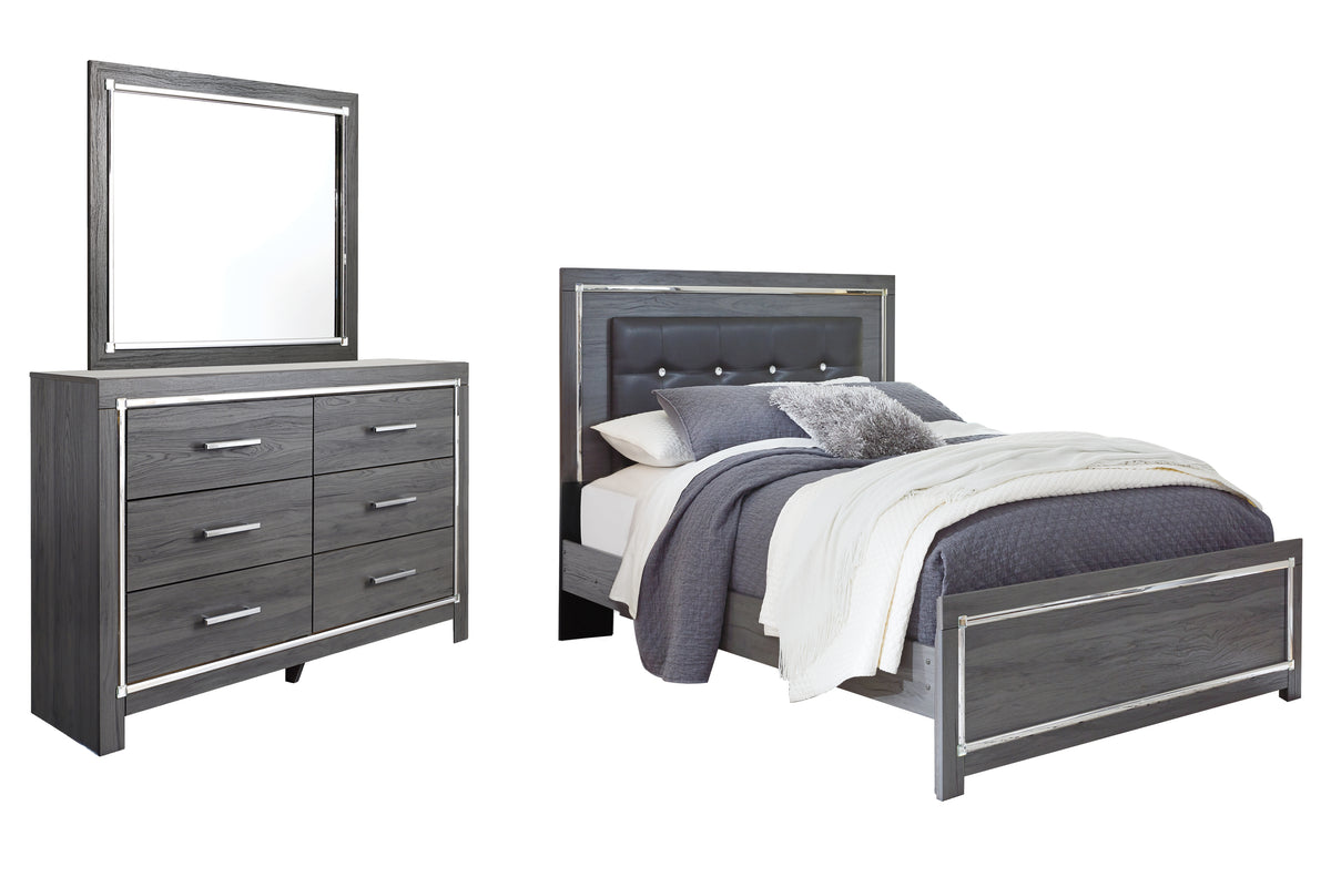 Hoover Furniture Outlet - Ashley Furniture - Lodanna Queen Panel Bed, Dresser and Mirror - Queen Panel Bed, Dresser and Mirror - B214B28