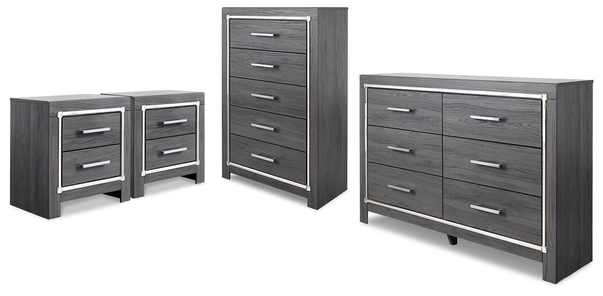 Hoover Furniture Outlet - Ashley Furniture - Lodanna Dresser, Chest and Nightstand - Dresser, Chest and Nightstand - B214B64