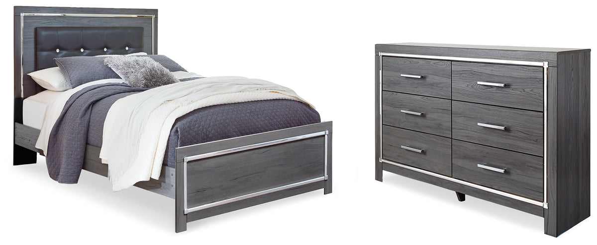 Hoover Furniture Outlet - Ashley Furniture - Lodanna Queen Panel Bed and Dresser - Queen Panel Bed and Dresser - B214B38