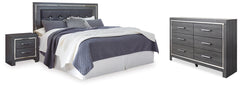 Hoover Furniture Outlet - Ashley Furniture - Lodanna King/Cal King Panel Headboard, Dresser and Nightstand - King/Cal King Panel Headboard, Dresser and Nightstand - B214B34