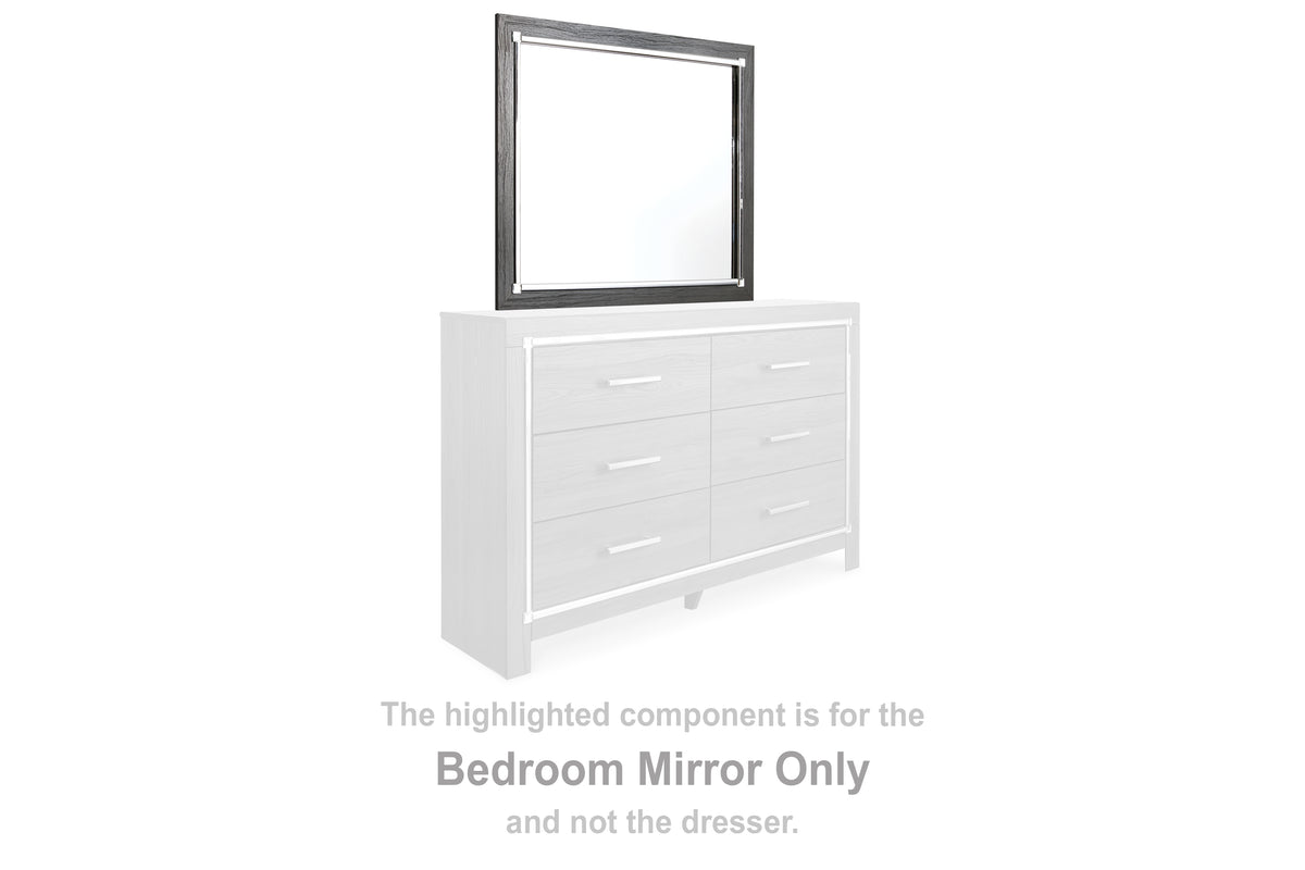 Hoover Furniture Outlet - Ashley Furniture - Lodanna Bedroom Mirror - Bedroom Mirror / Gray - B214-36