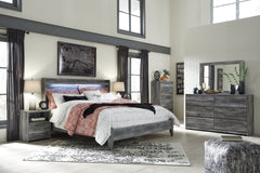 Hoover Furniture Outlet - Ashley Furniture - Baystorm King Panel Bed, Dresser, Mirror, Chest and 2 Nightstands - King Panel Bed, Dresser, Mirror, Chest and 2 Nightstands - B221B53