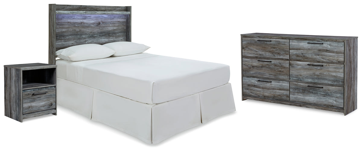Hoover Furniture Outlet - Ashley Furniture - Baystorm Full Panel Headboard, Dresser and Nightstand - Full Panel Headboard, Dresser and Nightstand - B221B59
