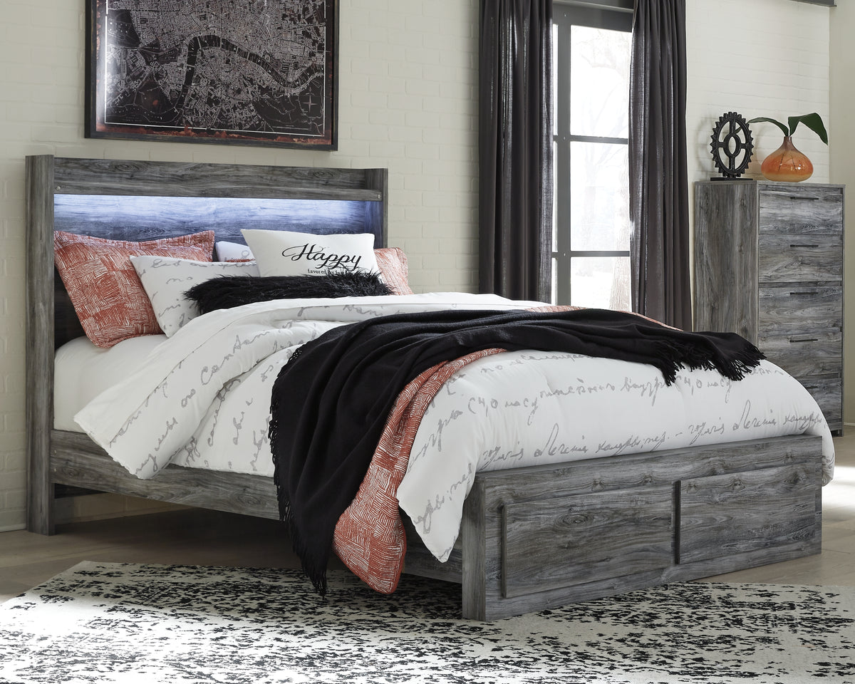 Hoover Furniture Outlet - Ashley Furniture - Baystorm Queen Panel Storage Bed with Chest - Queen Panel Storage Bed with Chest - B221B38
