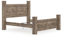 Hoover Furniture Outlet - Ashley Furniture - Rusticott King Poster Bed - King Poster Bed - PCB2260B7