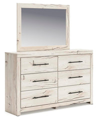 Lawroy Queen Panel Storage Bed, Dresser, Mirror, Chest and Nightstand