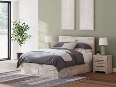 Hoover Furniture Outlet - Ashley Furniture - Lawroy Queen Panel Storage Bed - Queen Panel Storage Bed - B2310B9