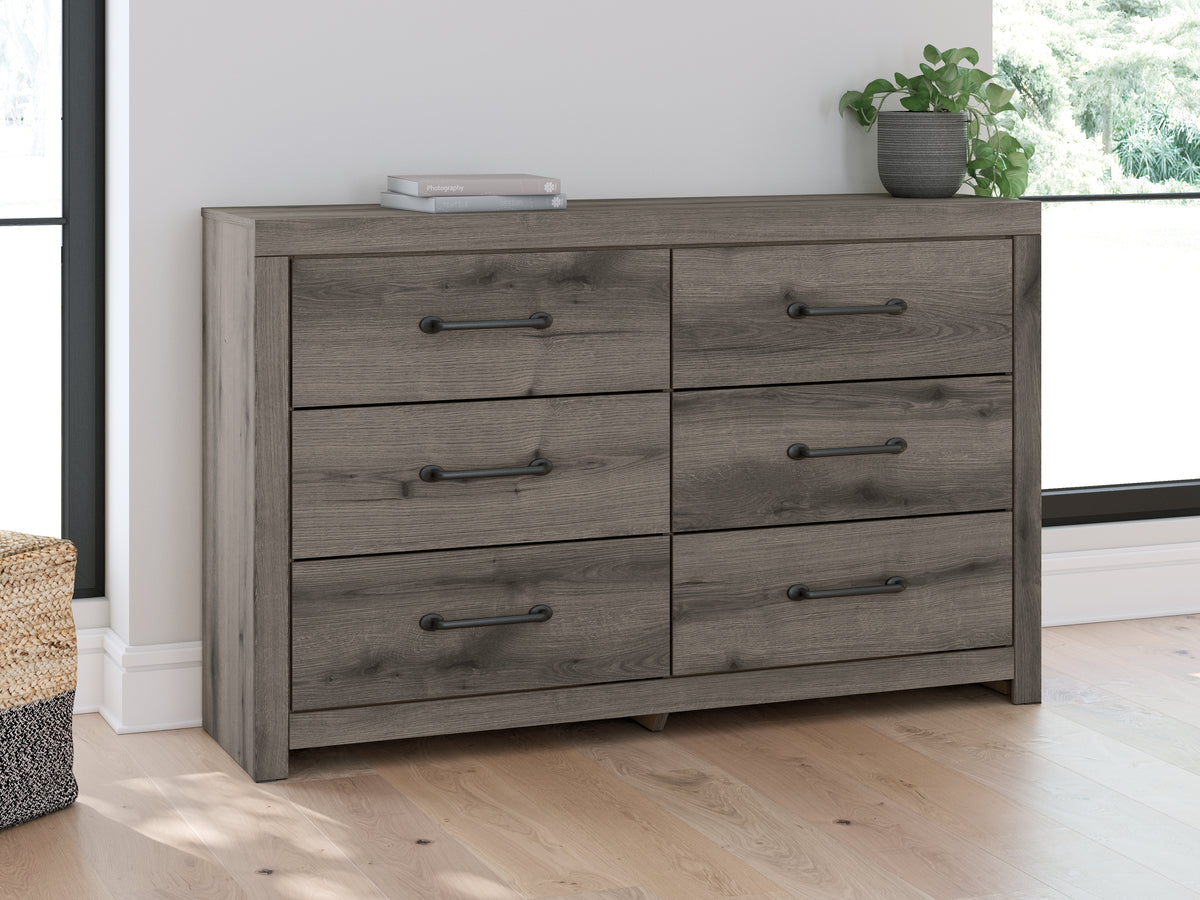 Hoover Furniture Outlet - Ashley Furniture - Graystorm Dresser - Six Drawer Dresser - PCB2405-31