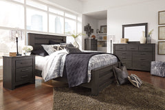 Hoover Furniture Outlet - Ashley Furniture - Brinxton Queen Panel Bed, Dresser, Mirror, Chest and Nightstand - Queen Panel Bed, Dresser, Mirror, Chest and Nightstand - B249B21