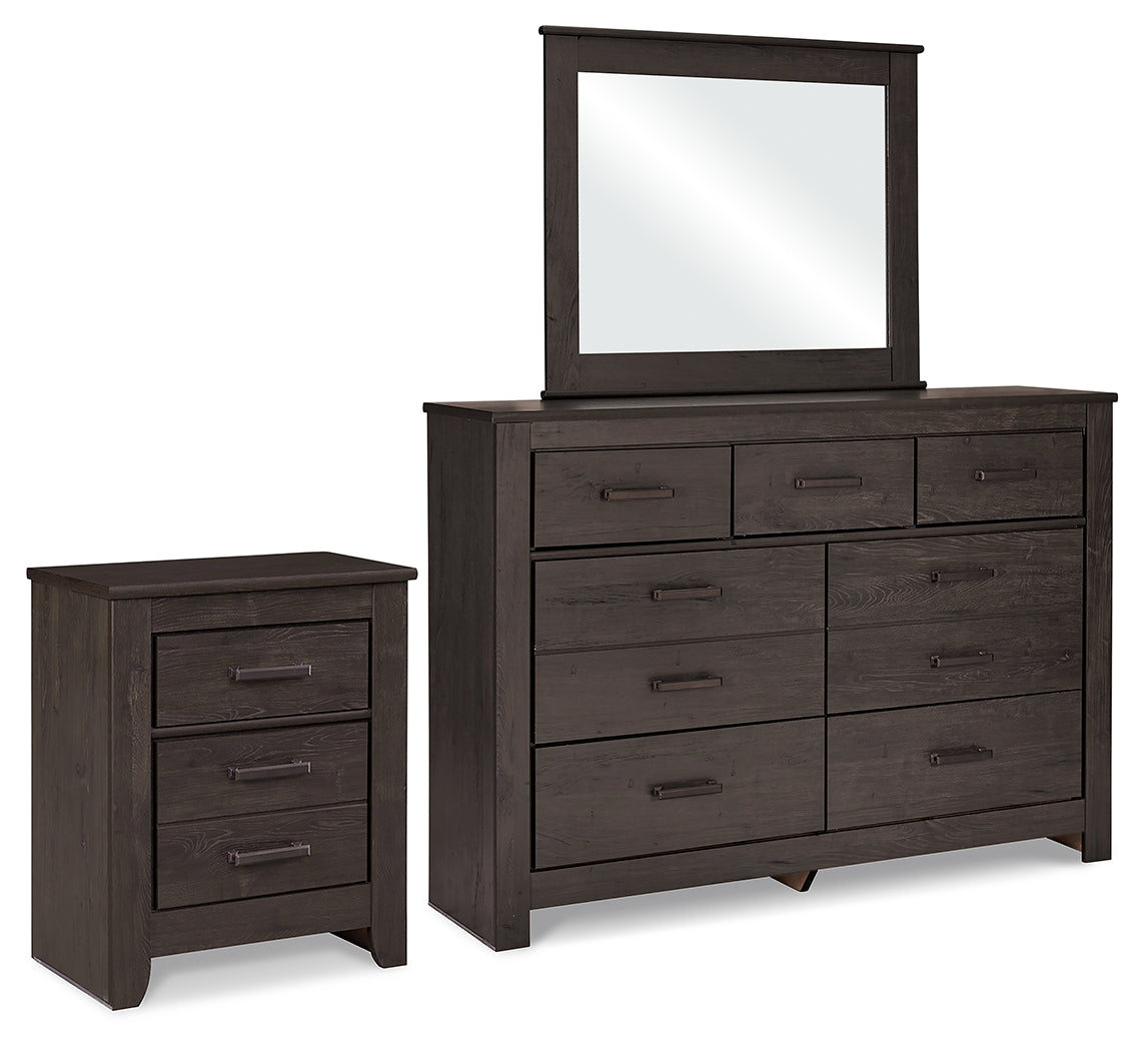 Hoover Furniture Outlet - Ashley Furniture - Brinxton Dresser, Mirror and Nightstand - Dresser, Mirror and Nightstand - B249B14