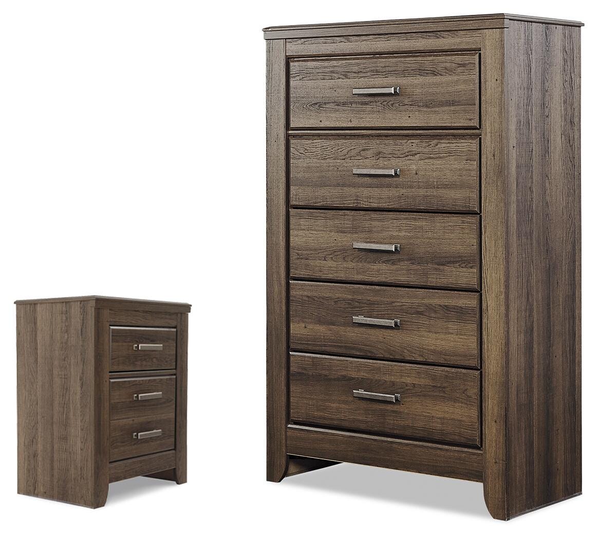 Hoover Furniture Outlet - Ashley Furniture - Juararo Chest and Nightstand - Chest and Nightstand - B251B56