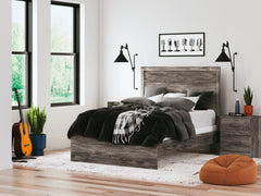 Hoover Furniture Outlet - Ashley Furniture - Ralinksi Full Panel Bed - Full Panel Bed / Gray - B2587B4