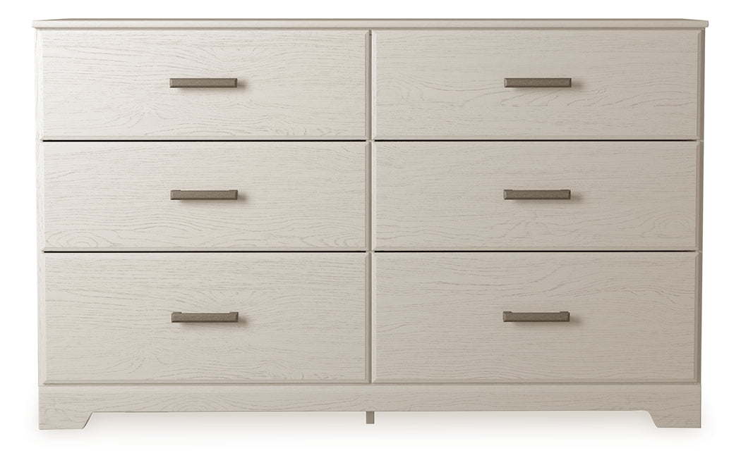 Hoover Furniture Outlet - Ashley Furniture - Stelsie Dresser - Six Drawer Dresser / White - B2588-31