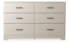 Hoover Furniture Outlet - Ashley Furniture - Stelsie Dresser - Six Drawer Dresser / White - B2588-31