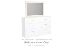 Hoover Furniture Outlet - Ashley Furniture - Stelsie Bedroom Mirror - Bedroom Mirror / White - B2588-36