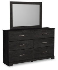 Belachime King Panel Bed, Dresser Mirror and 2 Nightstands