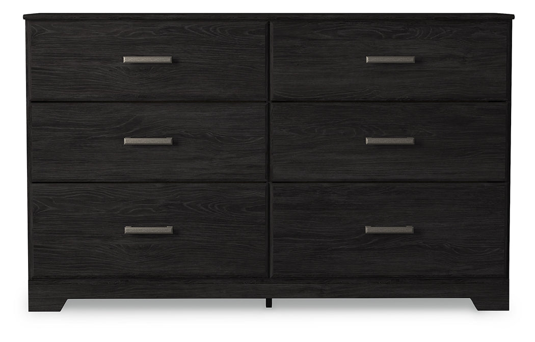 Hoover Furniture Outlet - Ashley Furniture - Belachime Dresser - Six Drawer Dresser / Charcoal - B2589-31