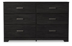Hoover Furniture Outlet - Ashley Furniture - Belachime Dresser - Six Drawer Dresser / Charcoal - B2589-31