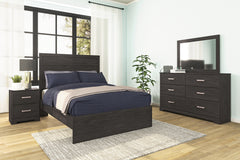 Hoover Furniture Outlet - Ashley Furniture - Belachime Dresser and Mirror - Dresser and Mirror / Charcoal - B2589B1