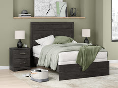 Hoover Furniture Outlet - Ashley Furniture - Belachime Full Panel Bed - Full Panel Bed / Charcoal - B2589B5