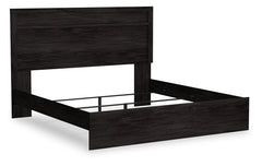 Hoover Furniture Outlet - Ashley Furniture - Belachime King Panel Bed - King Panel Bed / Charcoal - B2589B4