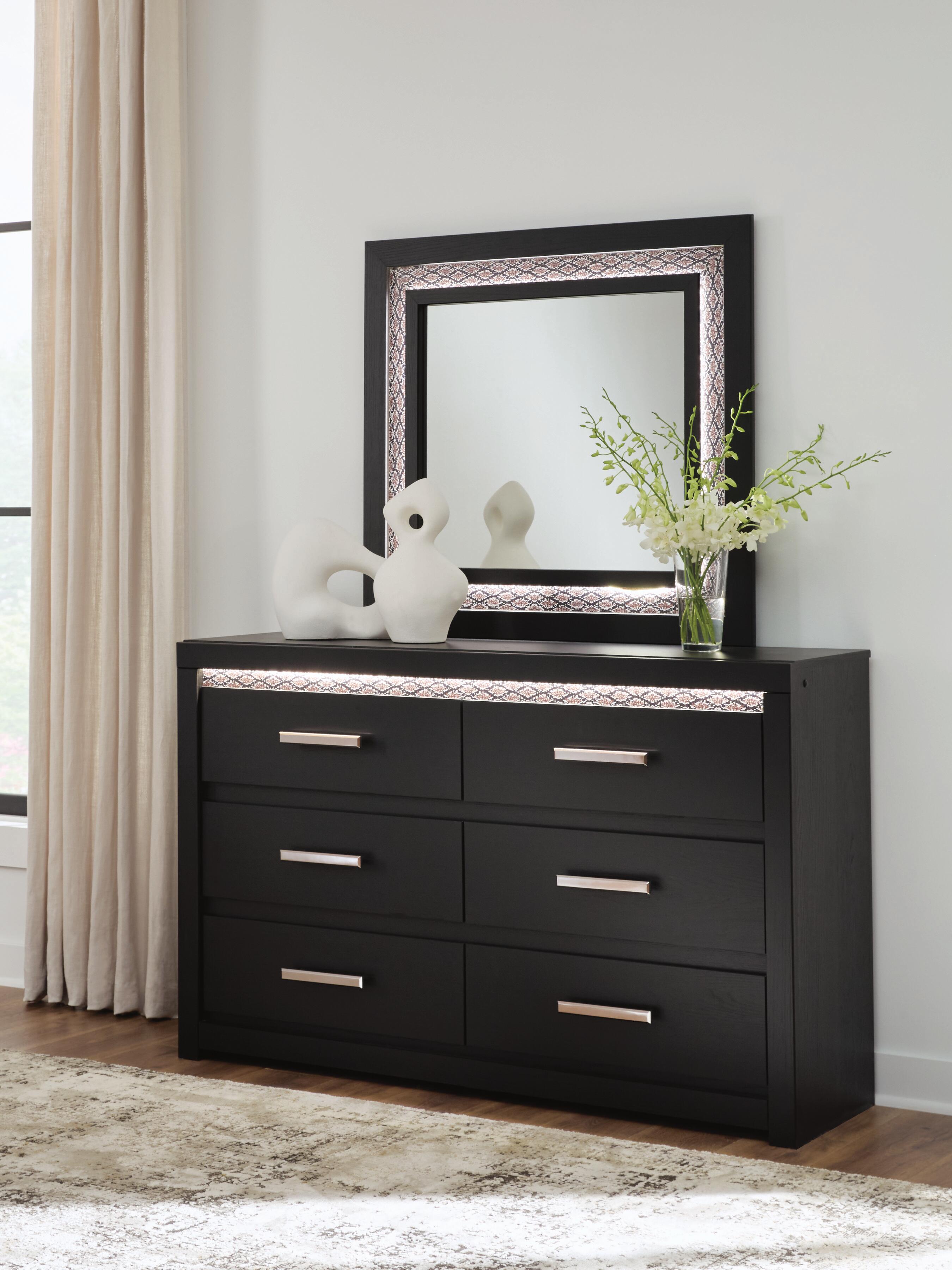 Hoover Furniture Outlet - Ashley Furniture - Shoralli Dresser and Mirror - Dresser and Mirror - B2611B1