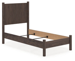 Hoover Furniture Outlet - Ashley Furniture - Pamytta Twin Panel Bed - Twin Panel Bed / Brown - PCB2614B14