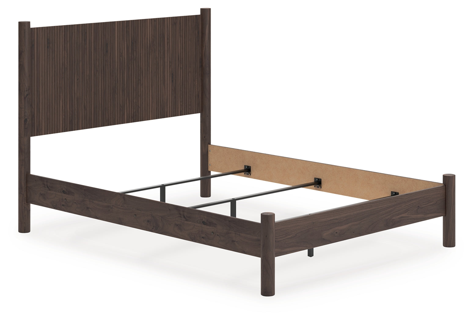 Hoover Furniture Outlet - Ashley Furniture - Pamytta Queen Panel Bed - Queen Panel Bed / Brown - PCB2614B18