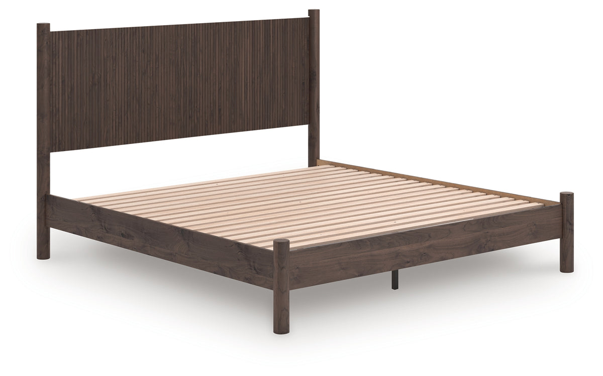 Hoover Furniture Outlet - Ashley Furniture - Pamytta King Panel Platform Bed - King Panel Platform Bed - PCB2614B27