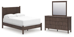 Pamytta Full Pane Bed, Dresser and Mirror