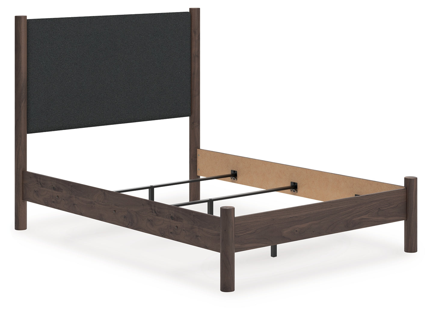 Hoover Furniture Outlet - Ashley Furniture - Pamytta Full Upholstered Panel Bed - Full Upholstered Panel Bed / Brown - PCB2614B22