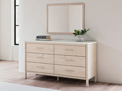 Hoover Furniture Outlet - Ashley Furniture - Cadmori Dresser and Mirror - Dresser and Mirror - B2615B1