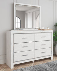 Hoover Furniture Outlet - Ashley Furniture - Altyra Dresser and Mirror - Dresser and Mirror / White - B2640B1