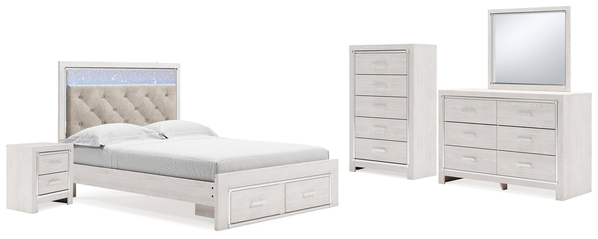 Hoover Furniture Outlet - Ashley Furniture - Altyra Queen Storage Bed, Dresser, Mirror, Chest and Nightstand - Queen Storage Bed, Dresser, Mirror, Chest and Nightstand - B2640B42