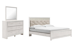 Hoover Furniture Outlet - Ashley Furniture - Altyra King Panel Bed, Dresser and Mirror - King Panel Bed, Dresser and Mirror - B2640B57