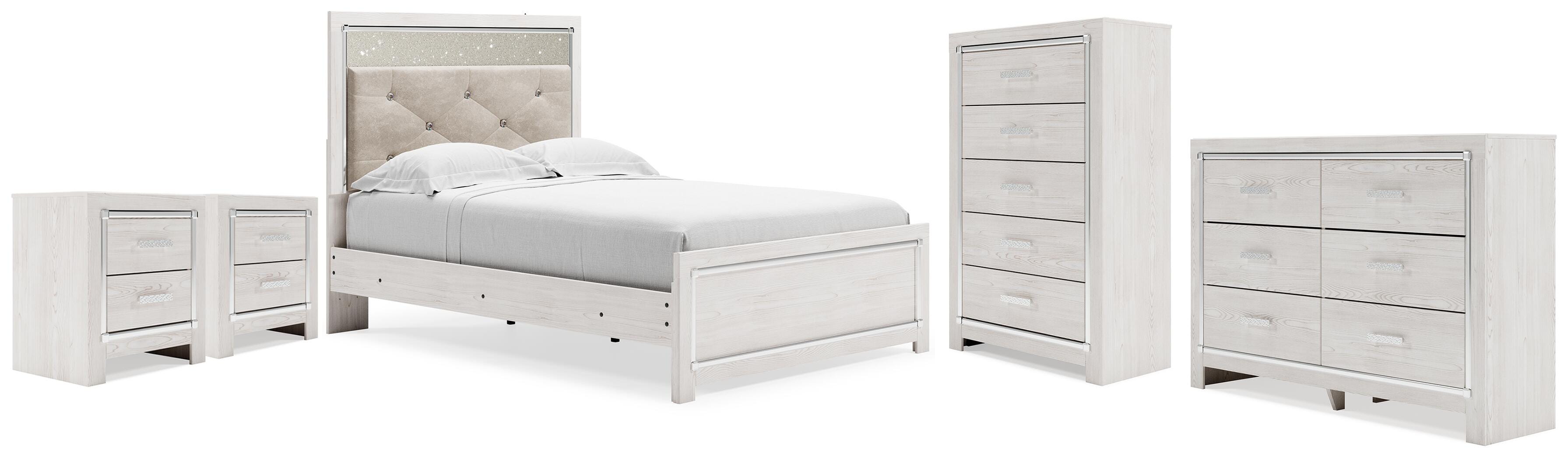 Hoover Furniture Outlet - Ashley Furniture - Altyra Full Panel Bed, Dresser, Chest and 2 Nightstands - Full Panel Bed, Dresser, Chest and 2 Nightstands - B2640B81