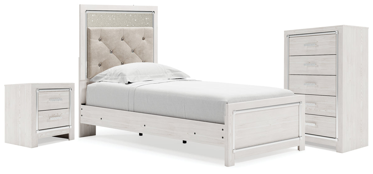 Hoover Furniture Outlet - Ashley Furniture - Altyra Twin Panel Bed, Chest and Nightstand - Twin Panel Bed, Chest and Nightstand - B2640B60