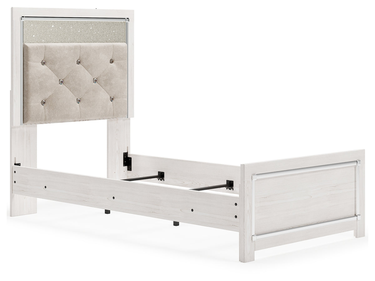Hoover Furniture Outlet - Ashley Furniture - Altyra Twin Panel Bed - Twin Panel Bed / White - B2640B6