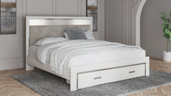 Hoover Furniture Outlet - Ashley Furniture - Altyra King Upholstered Storage Bed - King Upholstered Storage Bed / White - B2640B29