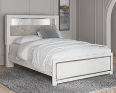 Hoover Furniture Outlet - Ashley Furniture - Altyra Queen Panel Bookcase Bed - Queen Panel Bookcase Bed / White - B2640B4