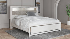 Hoover Furniture Outlet - Ashley Furniture - Altyra King Panel Bookcase Bed - King Panel Bookcase Bed / White - B2640B5