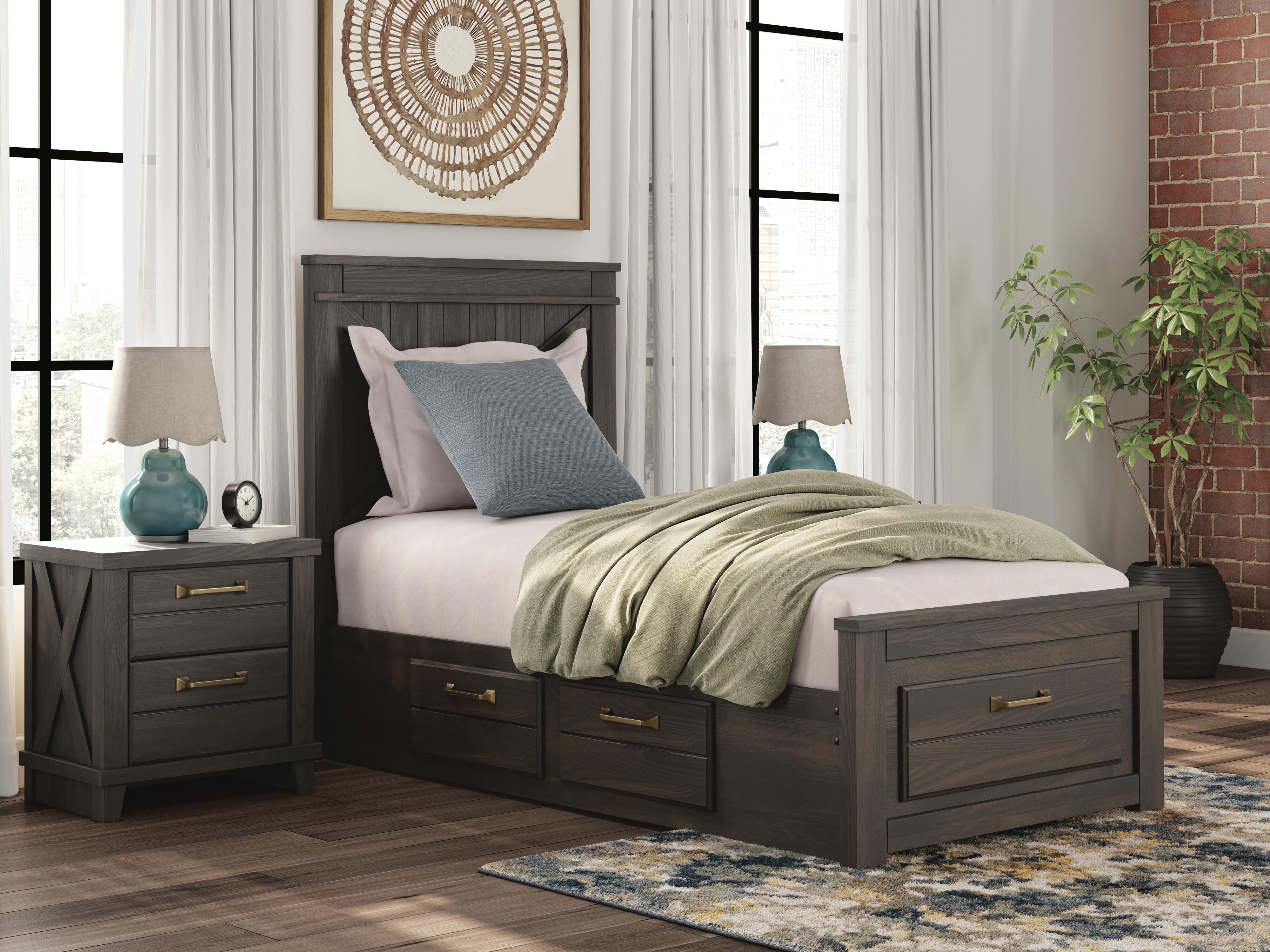 Hoover Furniture Outlet - Ashley Furniture - Vonitta Bay Twin Panel Storage Bed - Twin Panel Storage Bed - PCB2648B20