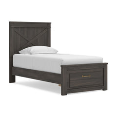 Vonitta Bay Twin Panel Platform Storage Bed