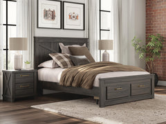 Hoover Furniture Outlet - Ashley Furniture - Vonitta Bay Queen Panel Storage Bed - Queen Panel Storage Bed - PCB2648B10