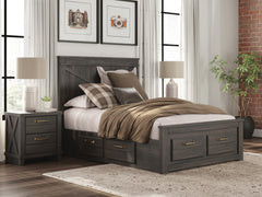 Vonitta Bay Full Panel Storage Bed