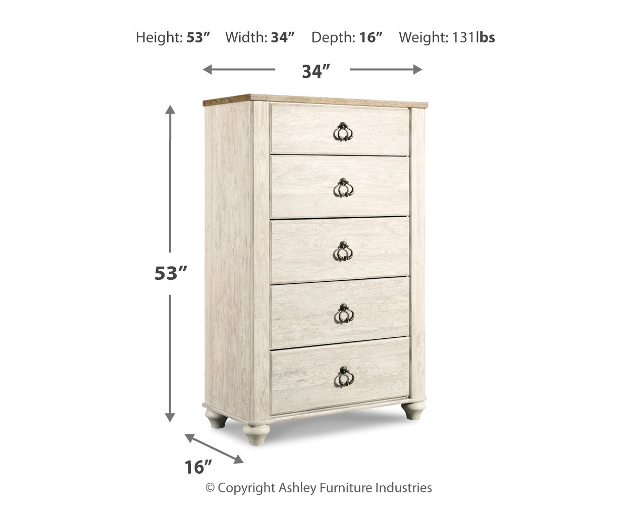 Willowton Queen Sleigh Bed