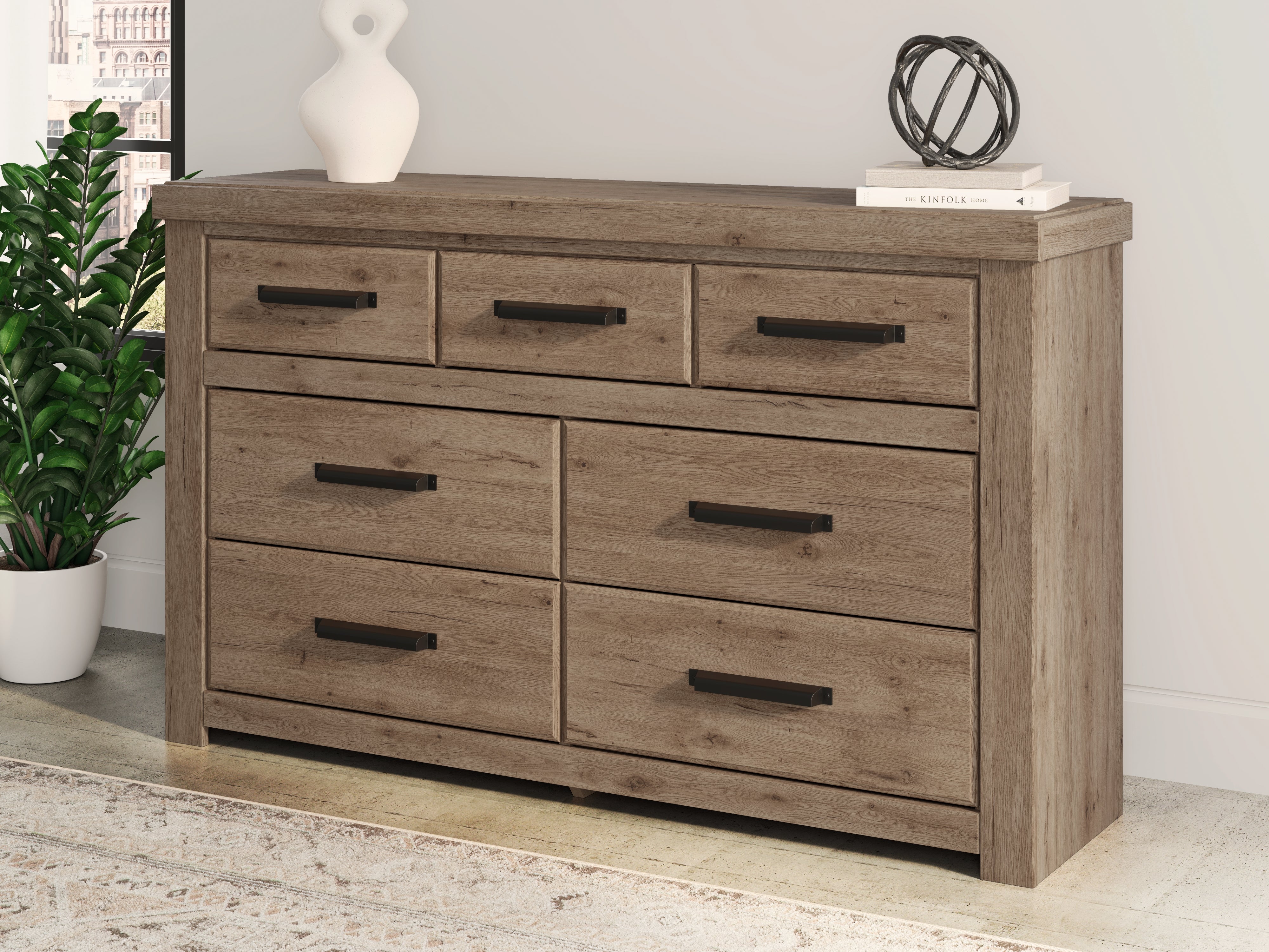 Hoover Furniture Outlet - Ashley Furniture - Oliandon Dresser - Seven Drawer Dresser - PCB2844-31