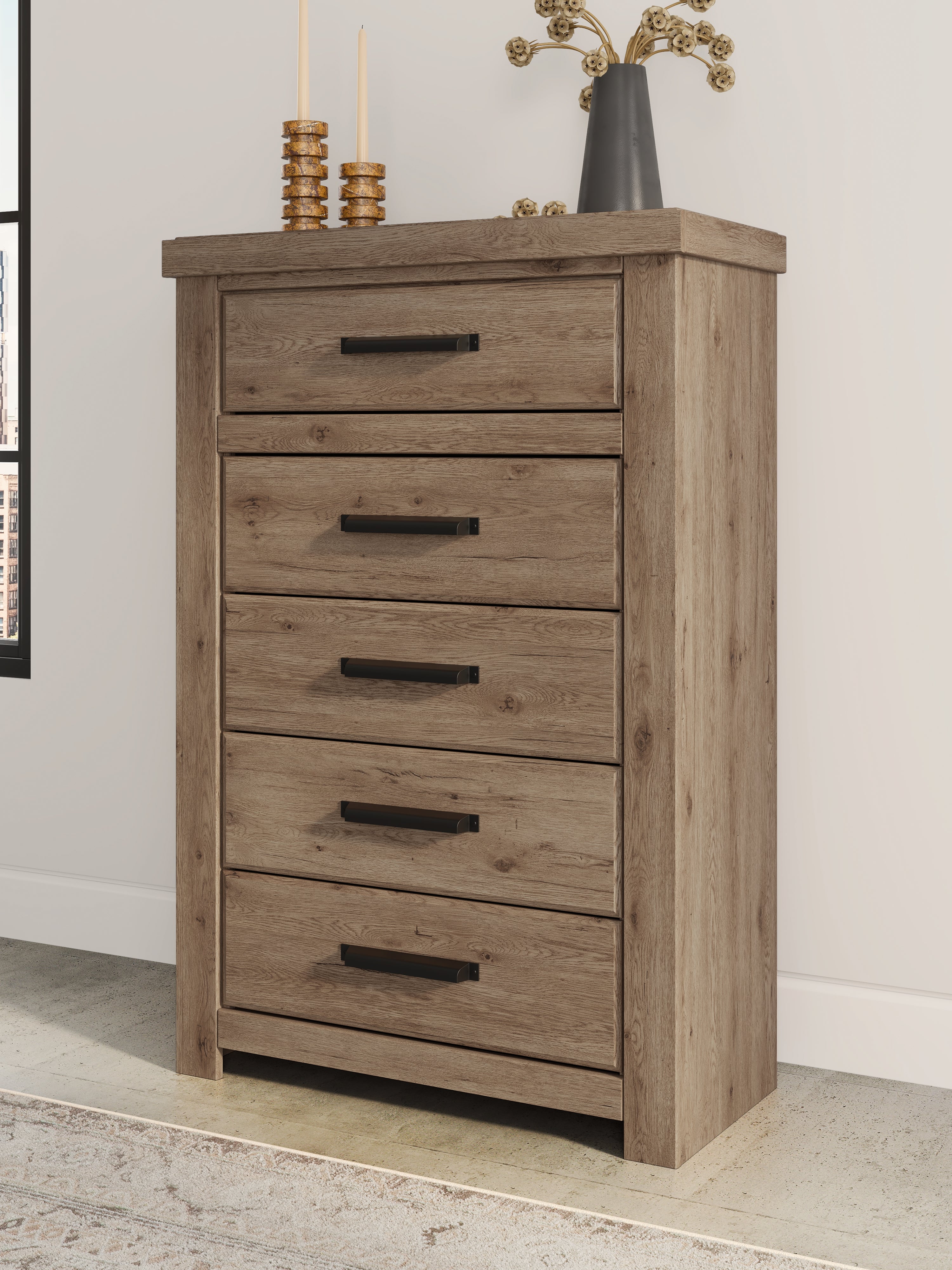 Hoover Furniture Outlet - Ashley Furniture - Oliandon Chest of Drawers - Five Drawer Chest - PCB2844-46